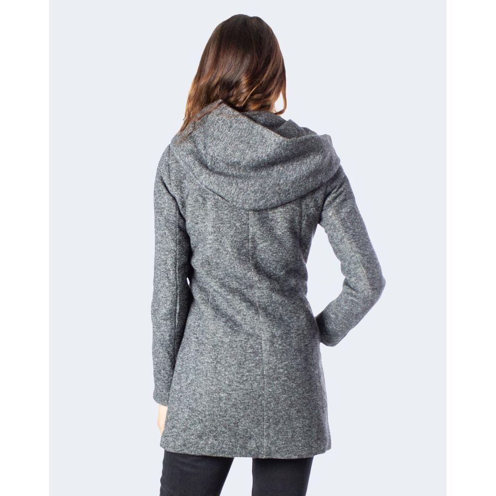Only Gray Polyester Coat ON-2176700138-IT42|M