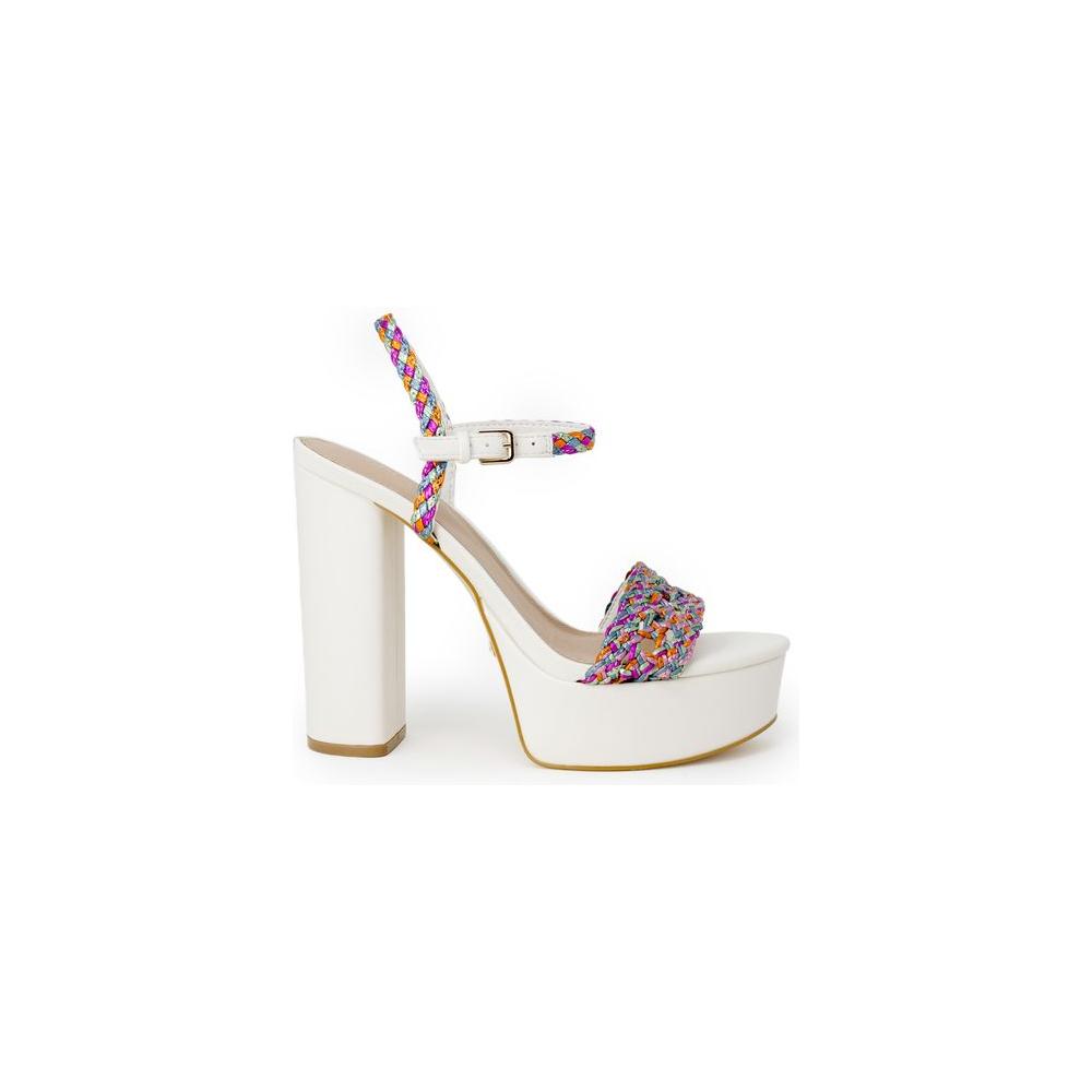 Guess White Polyester Sandal Guess Antique White
