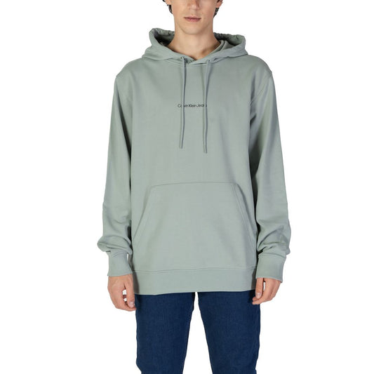 Calvin Klein Jeans Green Cotton Hoody