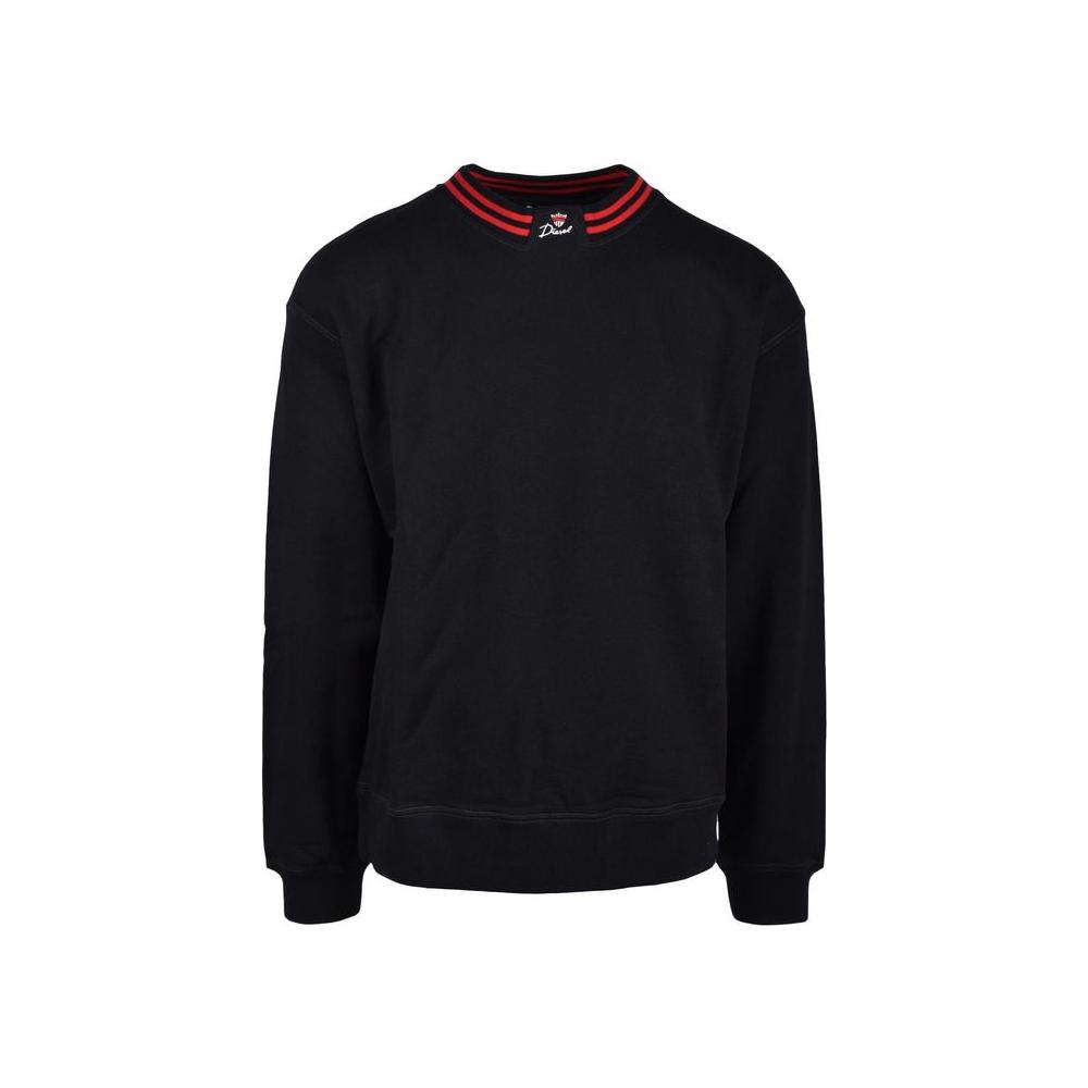Diesel Black Cotton Sweater Diesel Black