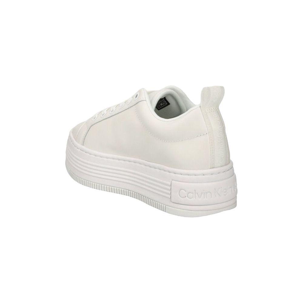 Calvin Klein Jeans White Leather Sneaker Calvin Klein Jeans Light Gray