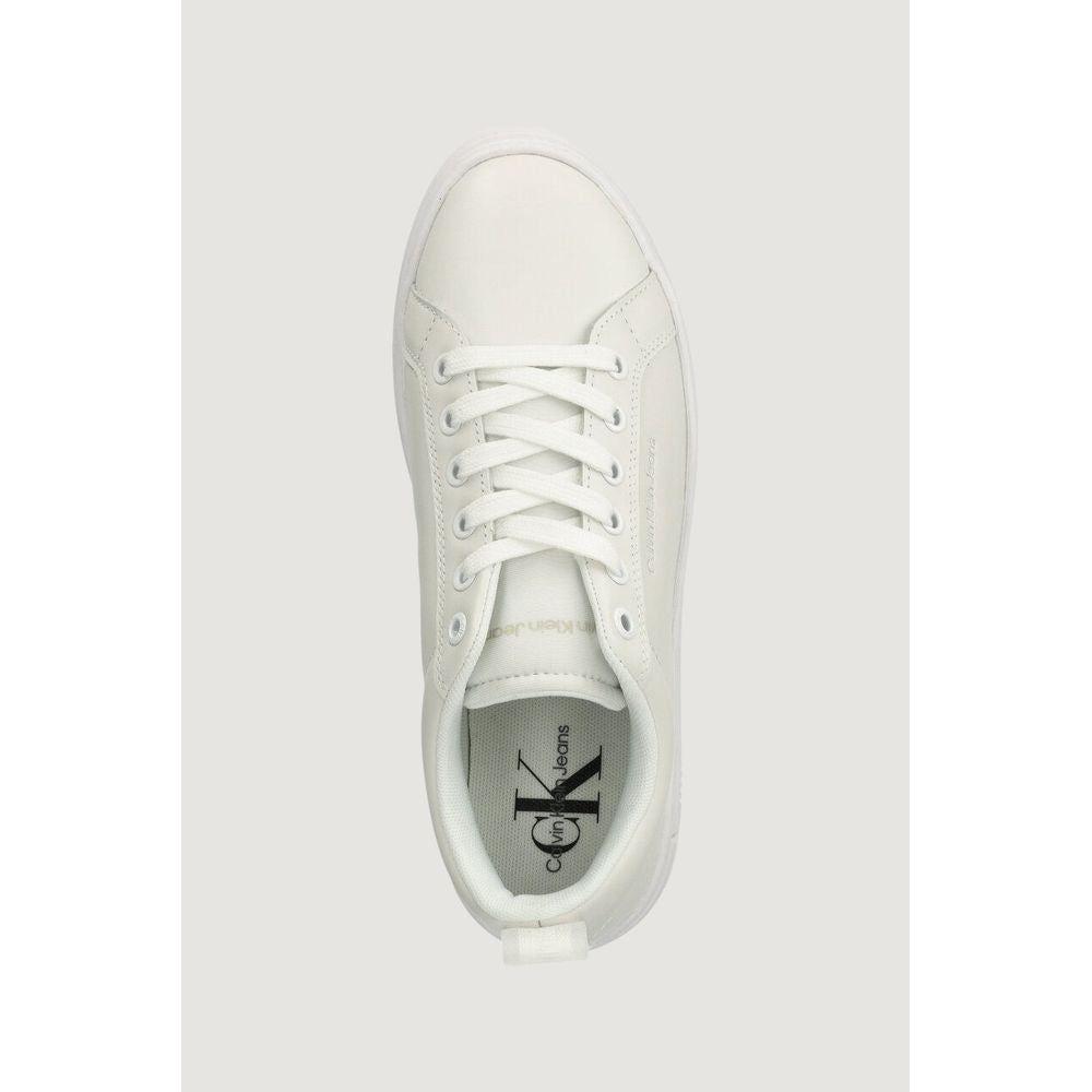 Calvin Klein Jeans White Leather Sneaker Calvin Klein Jeans Light Gray