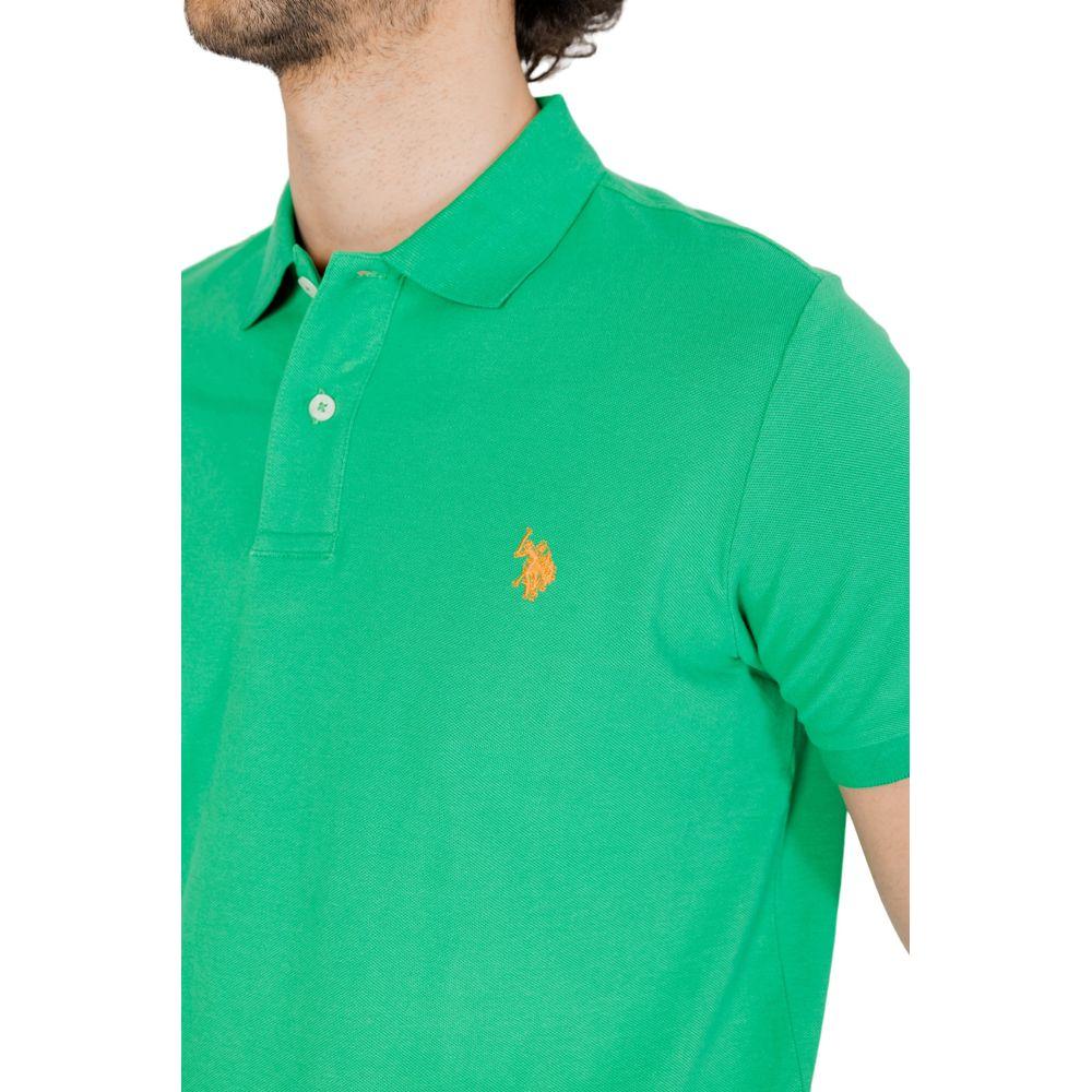 U.S. POLO ASSN. Green Cotton Polo Shirt U.S. POLO ASSN. Light Sea Green