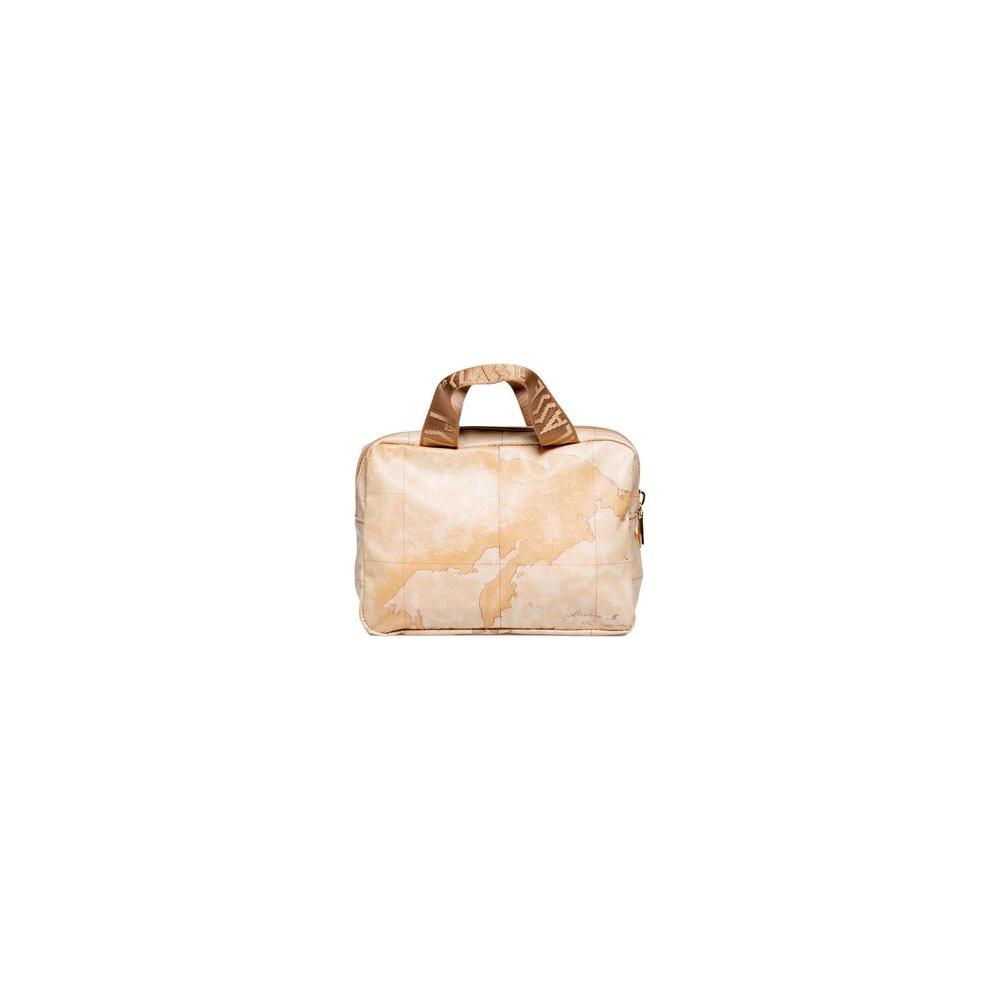 Alviero Martini Prima Classe beige polyethylene handbag for women, Spring/Summer collection, with dual handles.