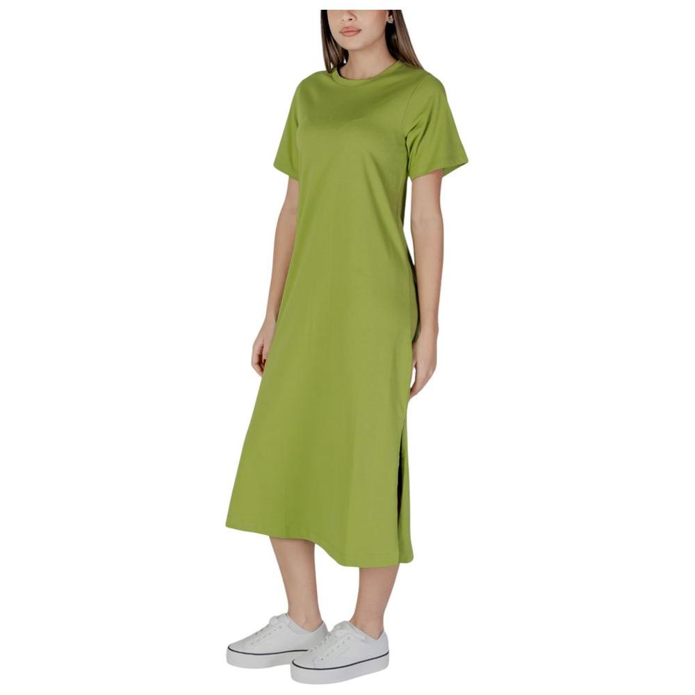 B.Young Green Cotton Dress B.Young Dark Khaki