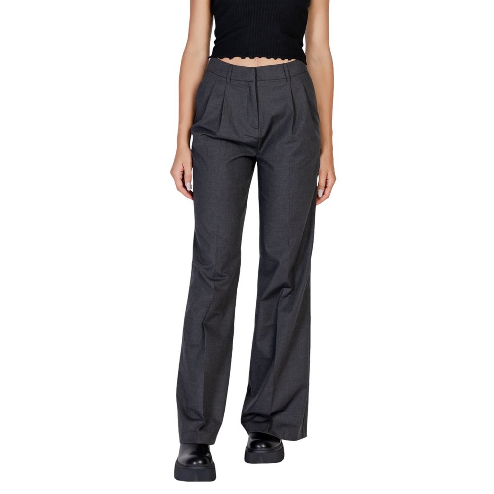 Morgan De Toi Gray Polyester Pant