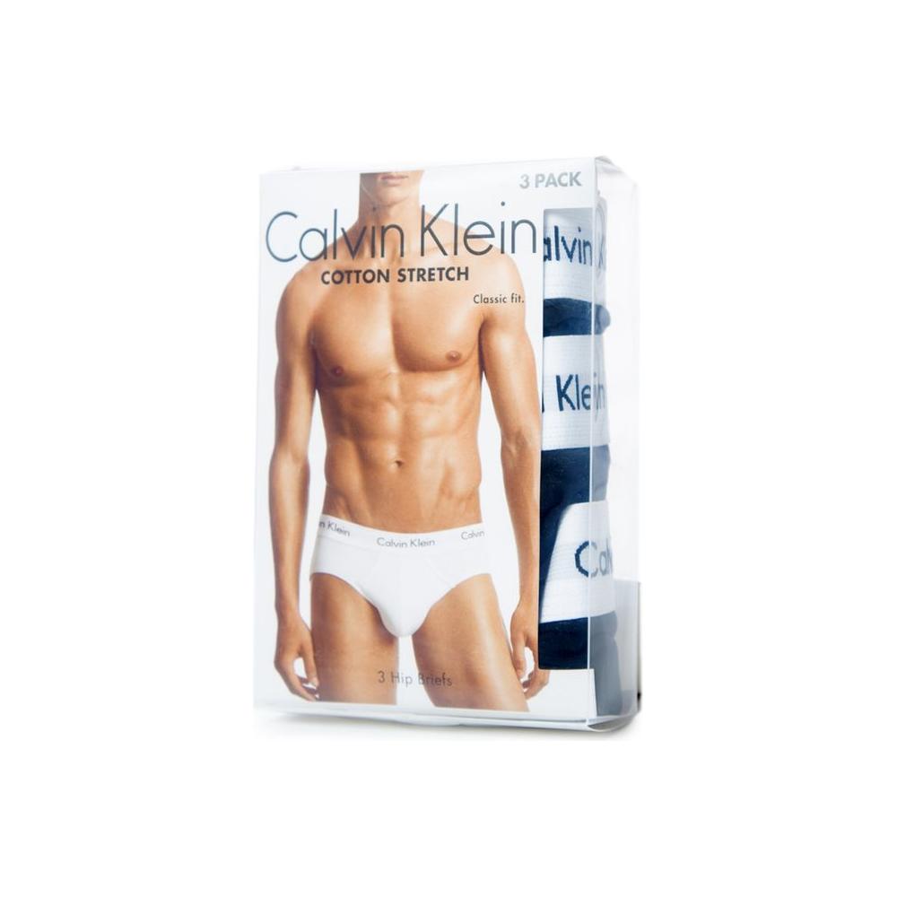 Calvin Klein Black Cotton Underwear Pack featuring stretchy hip briefs and logo waistband for men.
