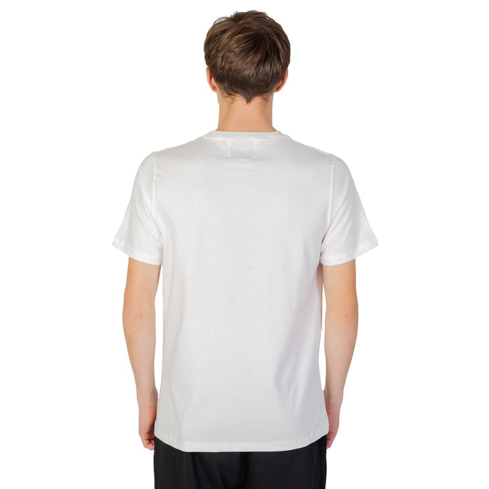 Underclub white cotton t-shirt for men, autumn/winter collection, 100% cotton, rear view