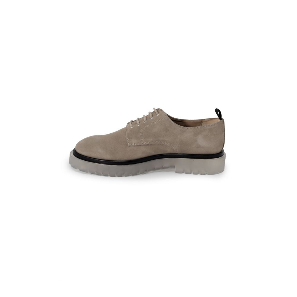 Antony Morato beige men's dress shoes with synthetic rubber sole, spring/summer collection, composed of leather and polyurethane.