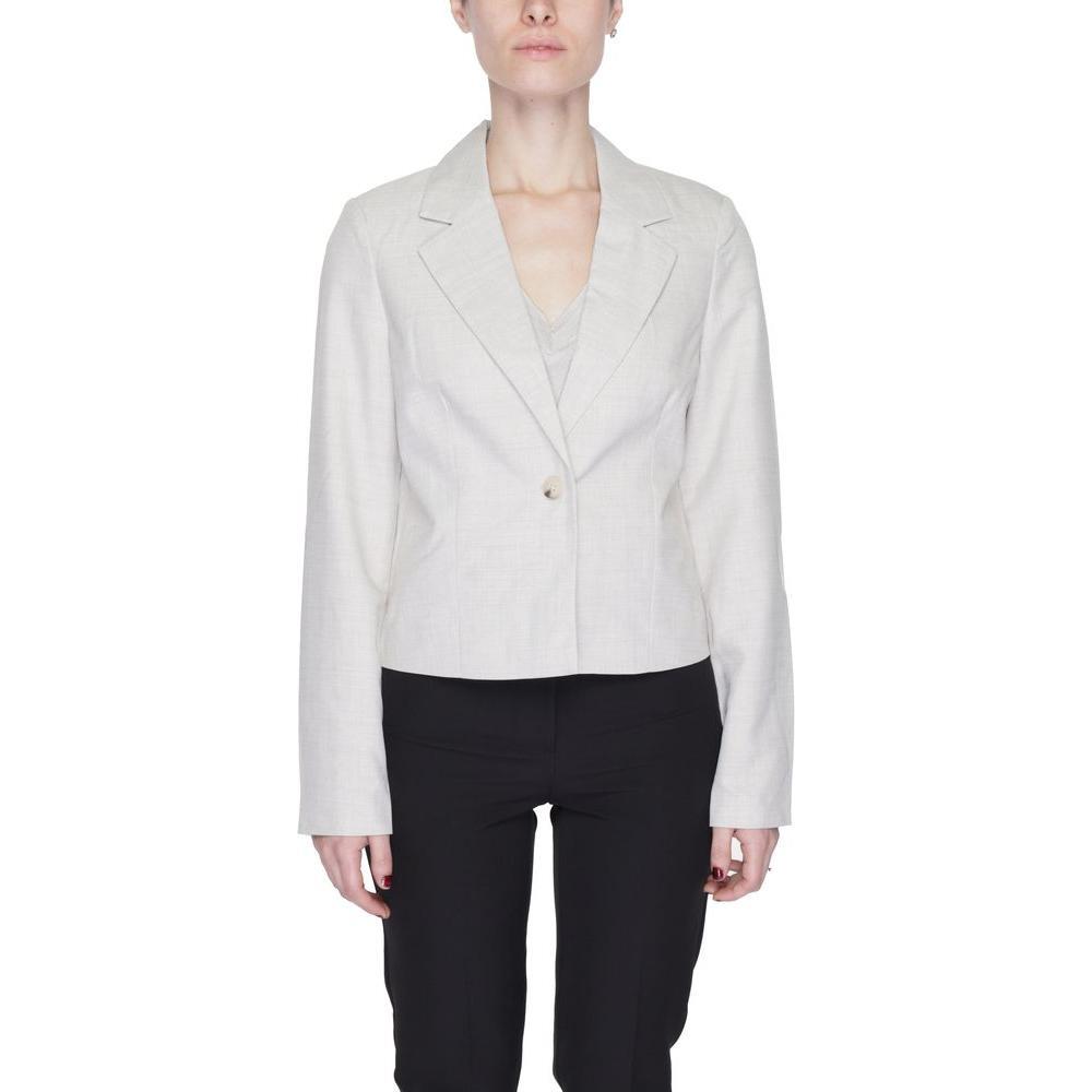 Vero Moda Gray Polyester Blazer VE-13394200137-IT36|XXS