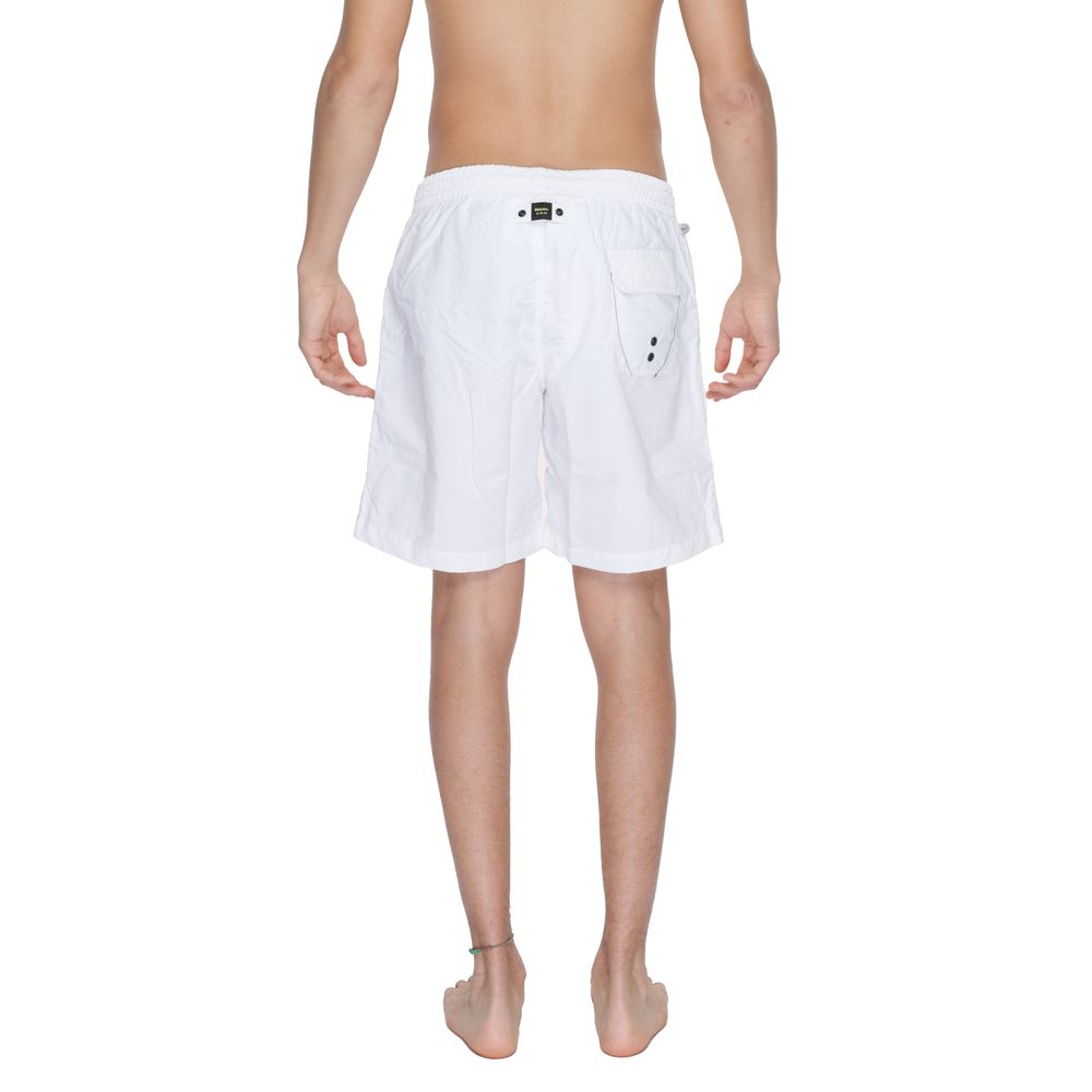 Blauer White Polyamide Swim Short