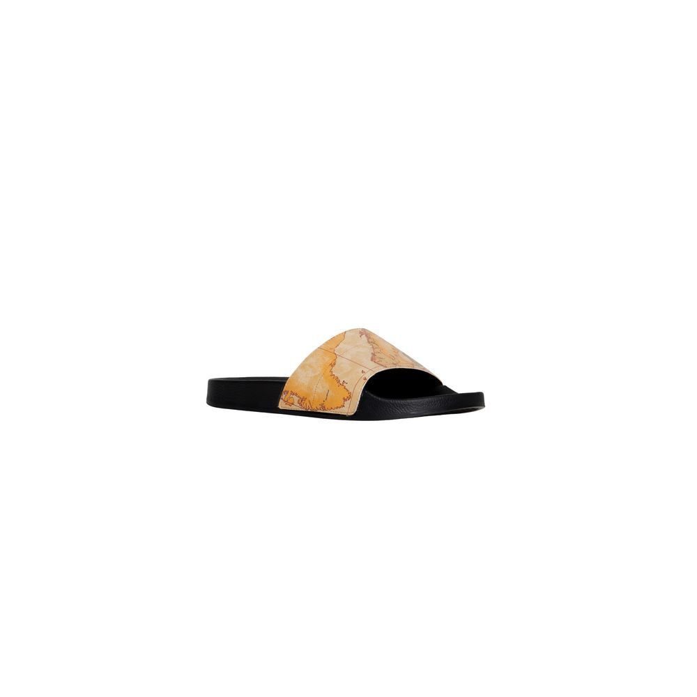 Alviero Martini Prima Classe beige polyethylene men's sandal, spring/summer collection, 2.5 cm heel, stylish and comfortable.