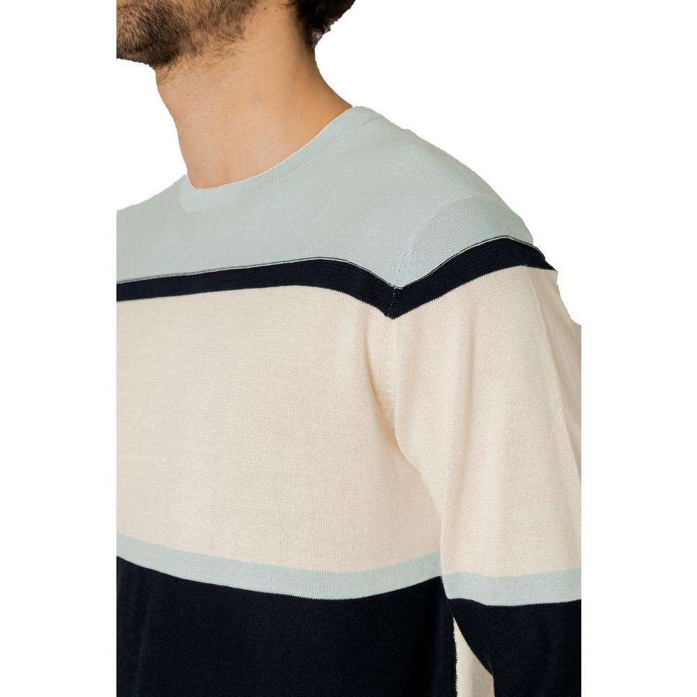 Hamaki-Ho men's blue cotton jersey T-shirt, part of the spring/summer collection, featuring a stylish striped design.