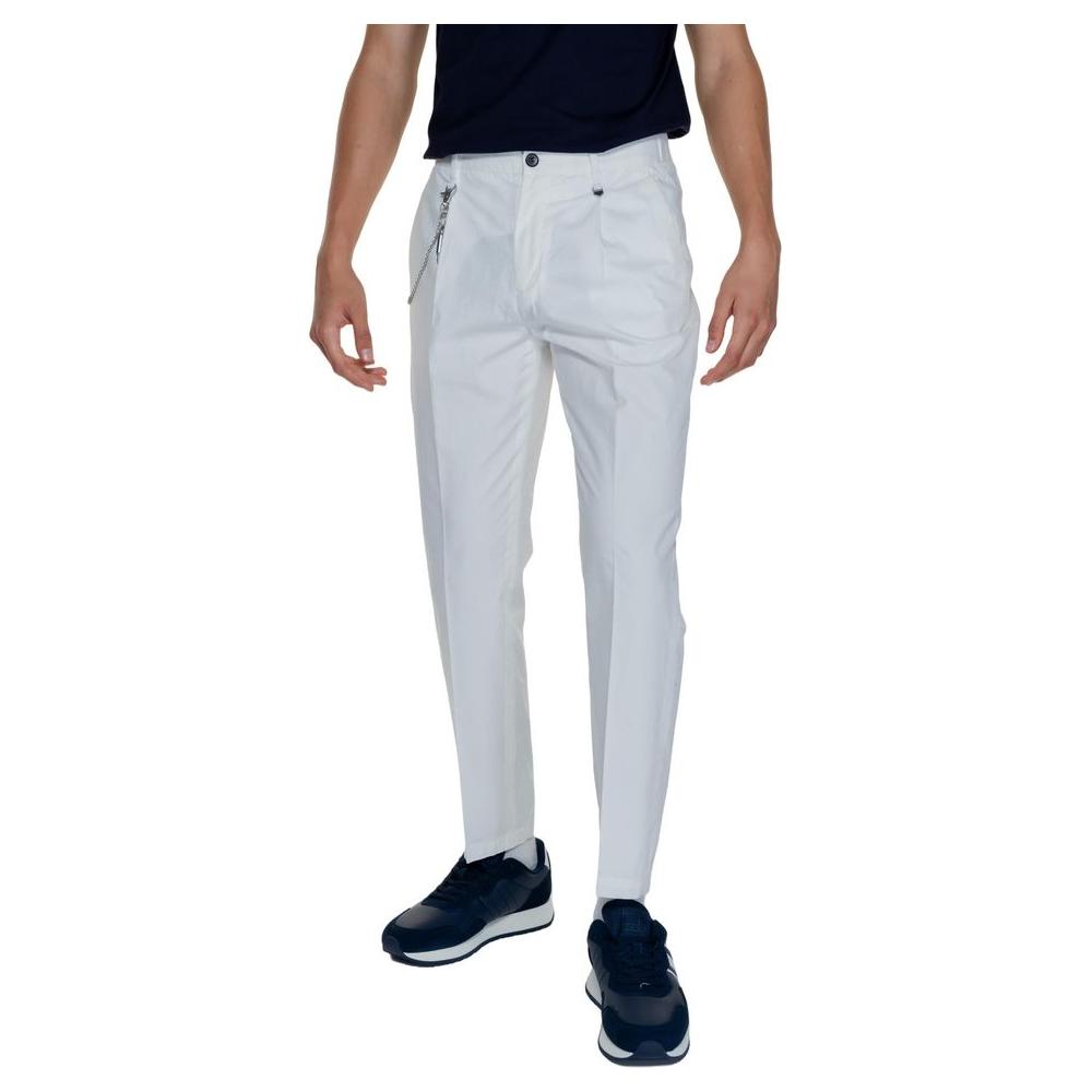 Men's Antony Morato white cotton jeans and pants, Spring/Summer collection, featuring sleek design and casual fit.