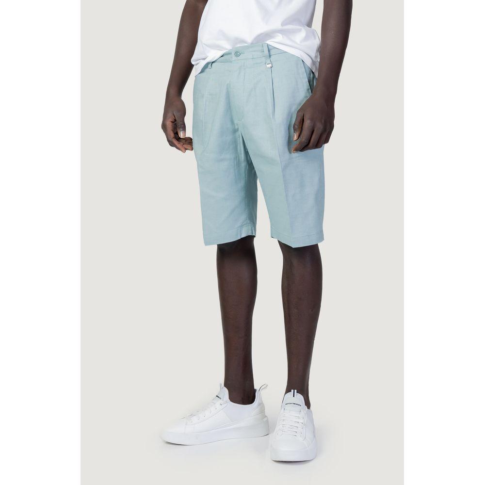 Antony Morato Green Cotton Short Antony Morato Light Gray