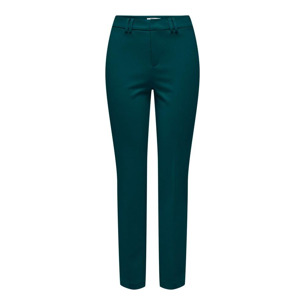 Women's green cigarette pants, fall/winter collection, 94% polyester and 6% elastene. Stylish and comfortable fashion.