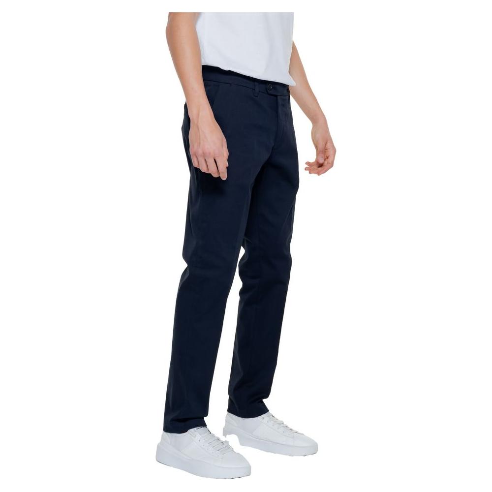 Antony Morato men's slim blue cotton jeans, spring/summer collection, with 98% cotton and 2% elastane composition.