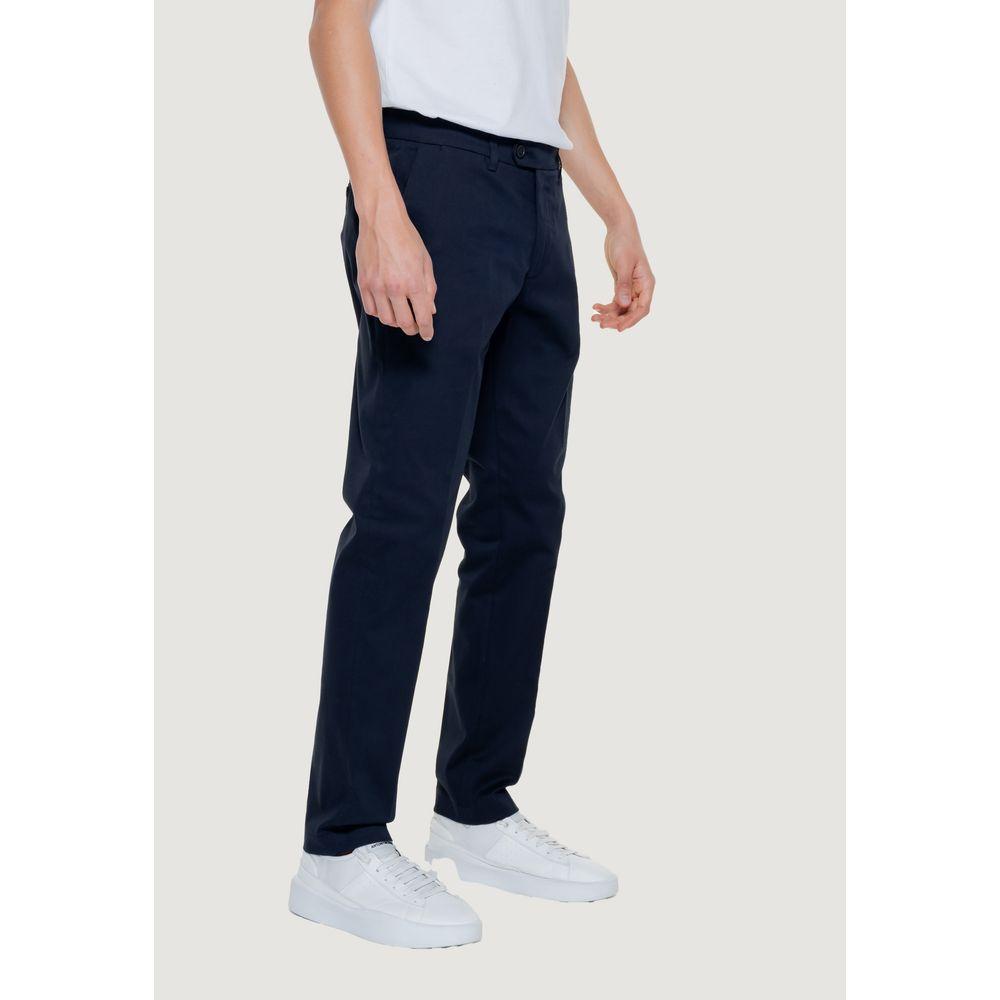 Men's slim trousers spring/summer collection, Antony Morato blue cotton jeans and pants, 98% cotton, 2% elastane