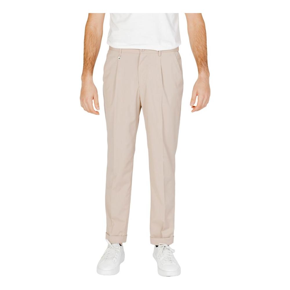 Antony Morato Beige Polyester Jeans & Pant Antony Morato Light Gray