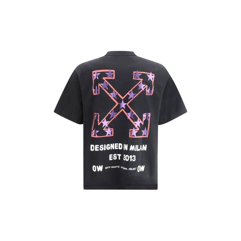 Off-White Star Arrow Skate T-Shirt Off-White Dark Slate Gray