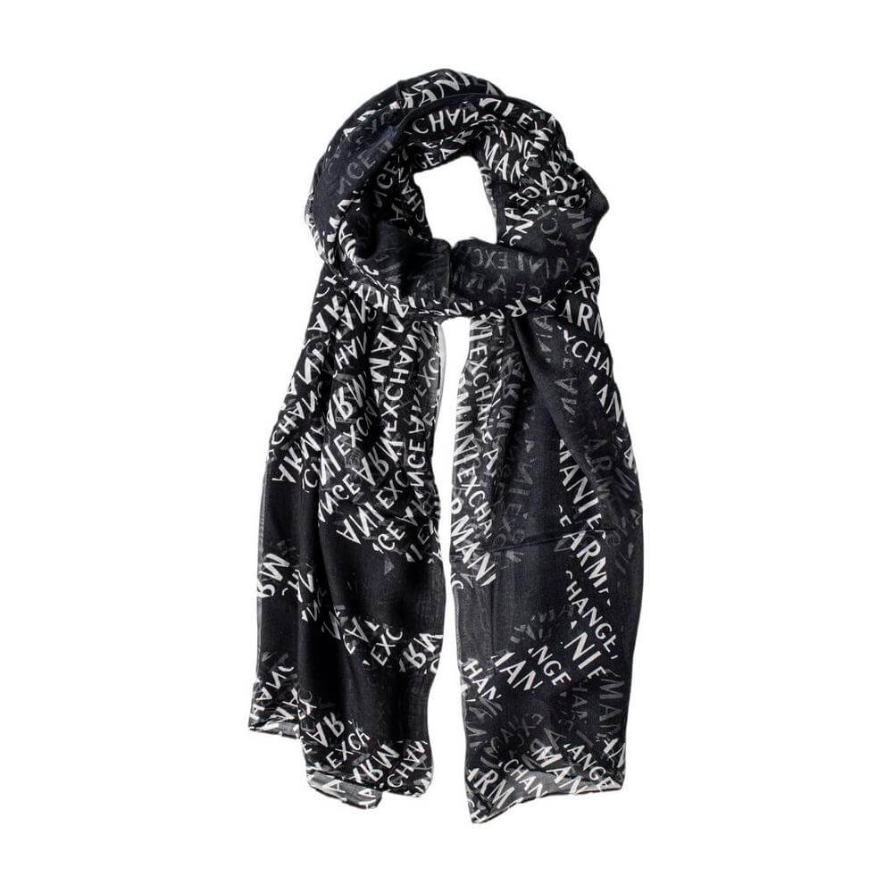 Armani Exchange Black Modal Scarf Armani Exchange Dark Slate Gray