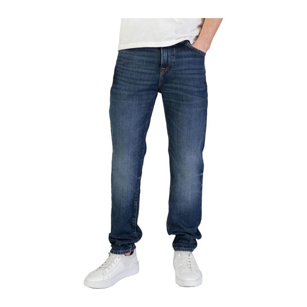 Hugo Boss Blue Cotton Jeans & Pant Hugo Boss Dark Slate Gray