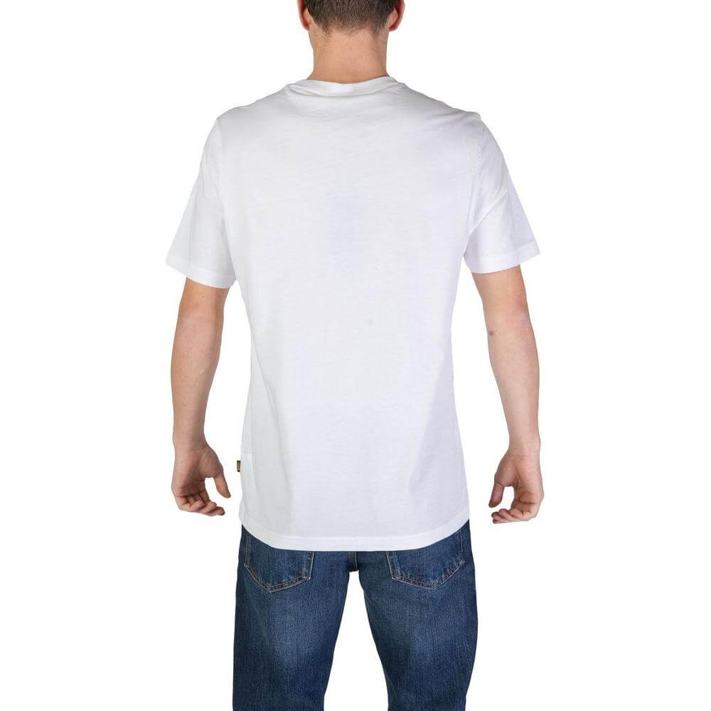 Hugo Boss White Cotton T-Shirt Hugo Boss Light Gray