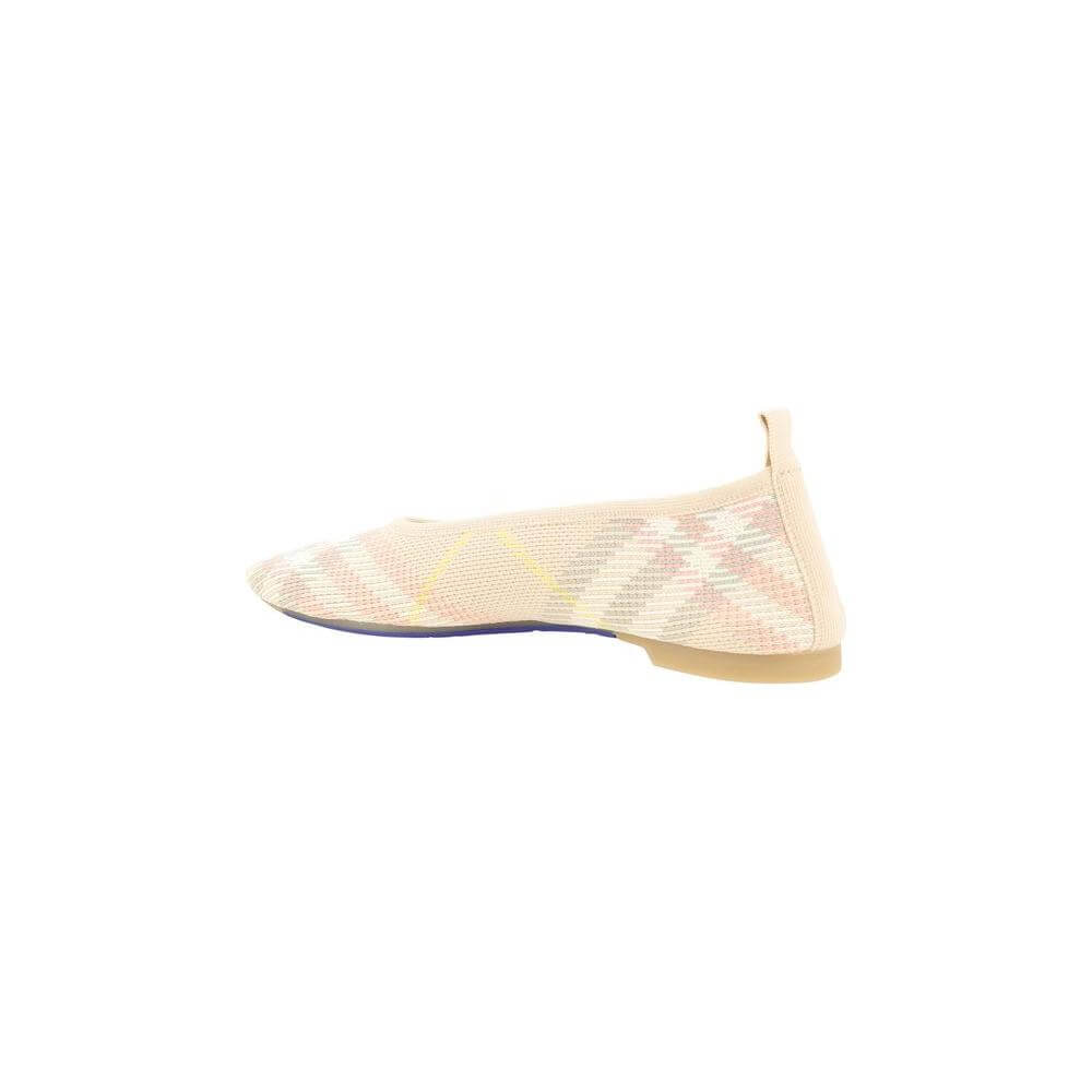 Burberry Archivio Check Ballerinas Burberry Antique White