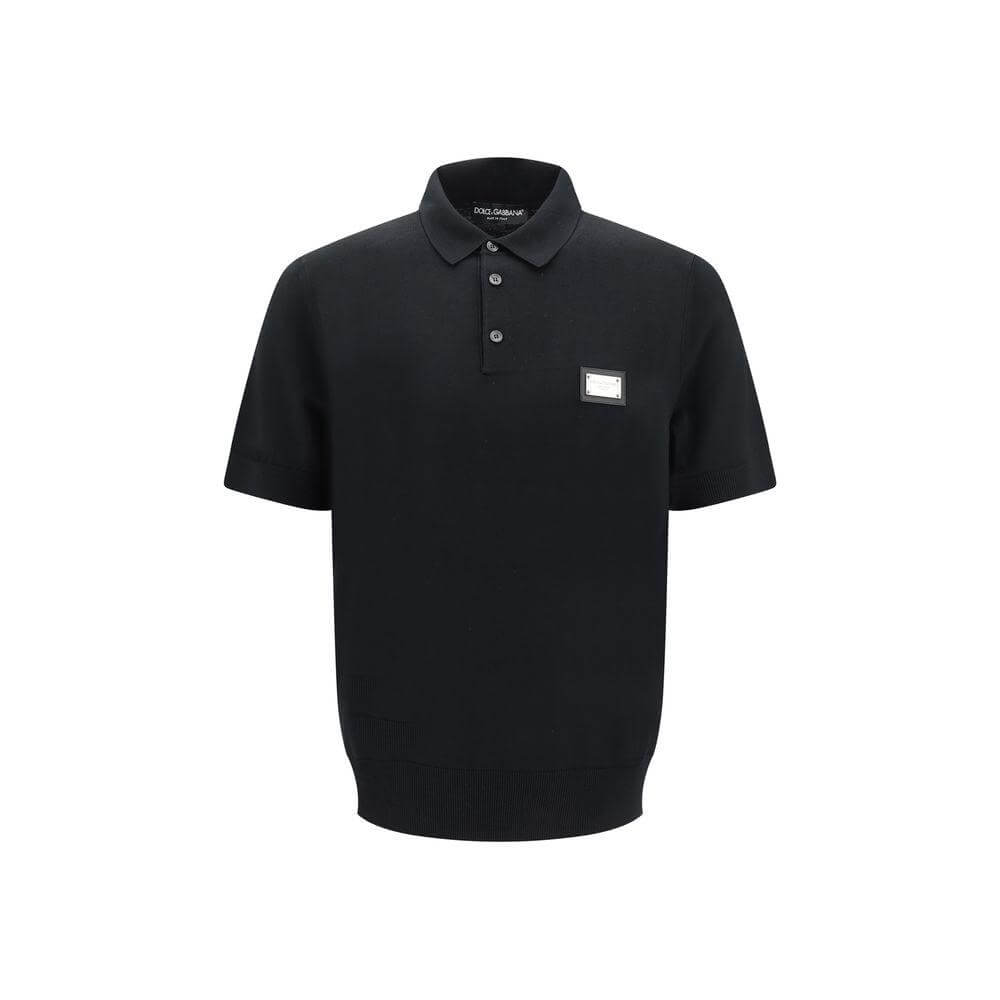Dolce & Gabbana Logoed Polo Shirt Dolce & Gabbana Black