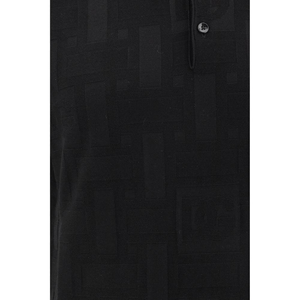 Dolce & Gabbana Silk Polo Shirt Dolce & Gabbana Black