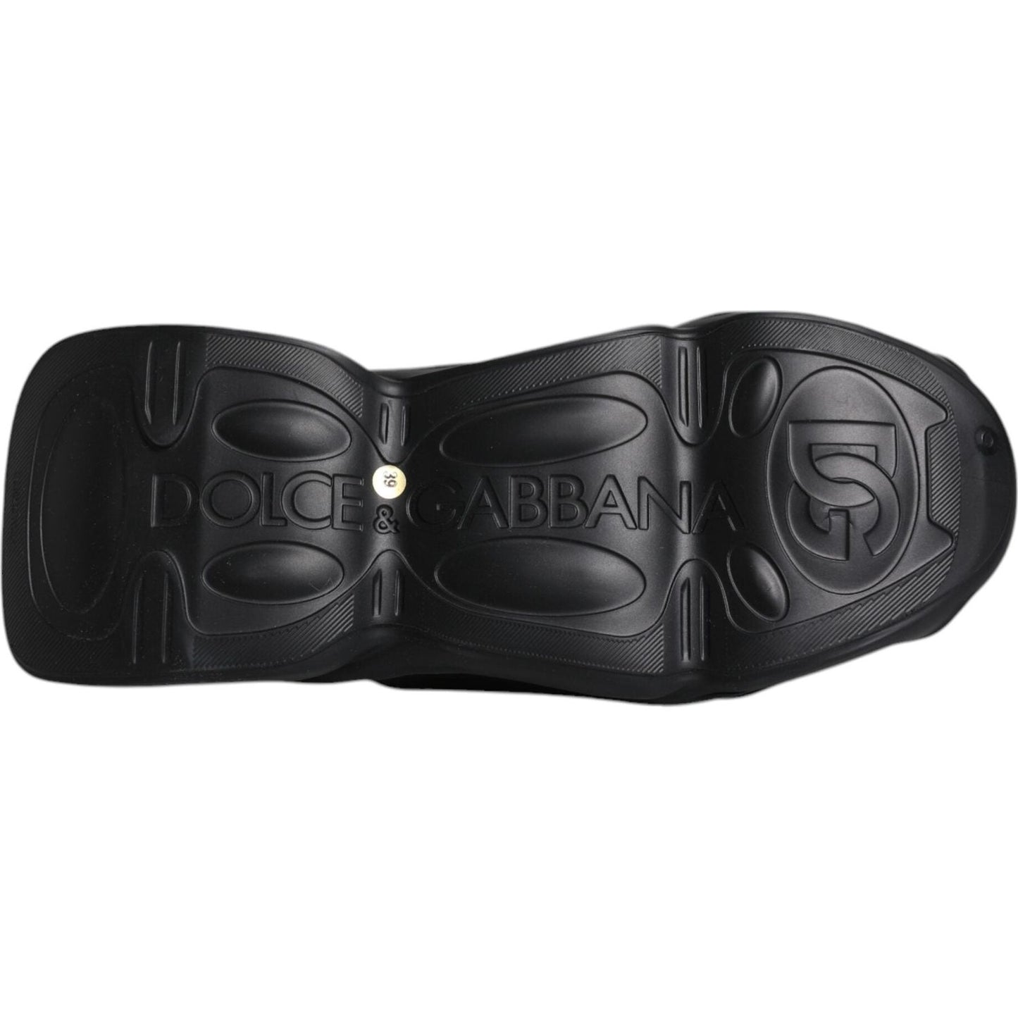 Dolce & Gabbana Black Slip On Wave Low Top Men Sneakers Shoes Dolce & Gabbana Dark Slate Gray