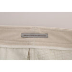 Ermanno Scervino Beige Slim Jeans Corduroy Skinny Pants BYX1154-4