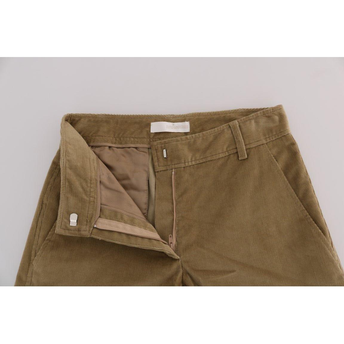 Ermanno Scervino Beige Cotton Corduroys Pants Jeans & Pants