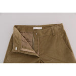 Ermanno Scervino Beige Cotton Corduroys Pants BYX1156-1