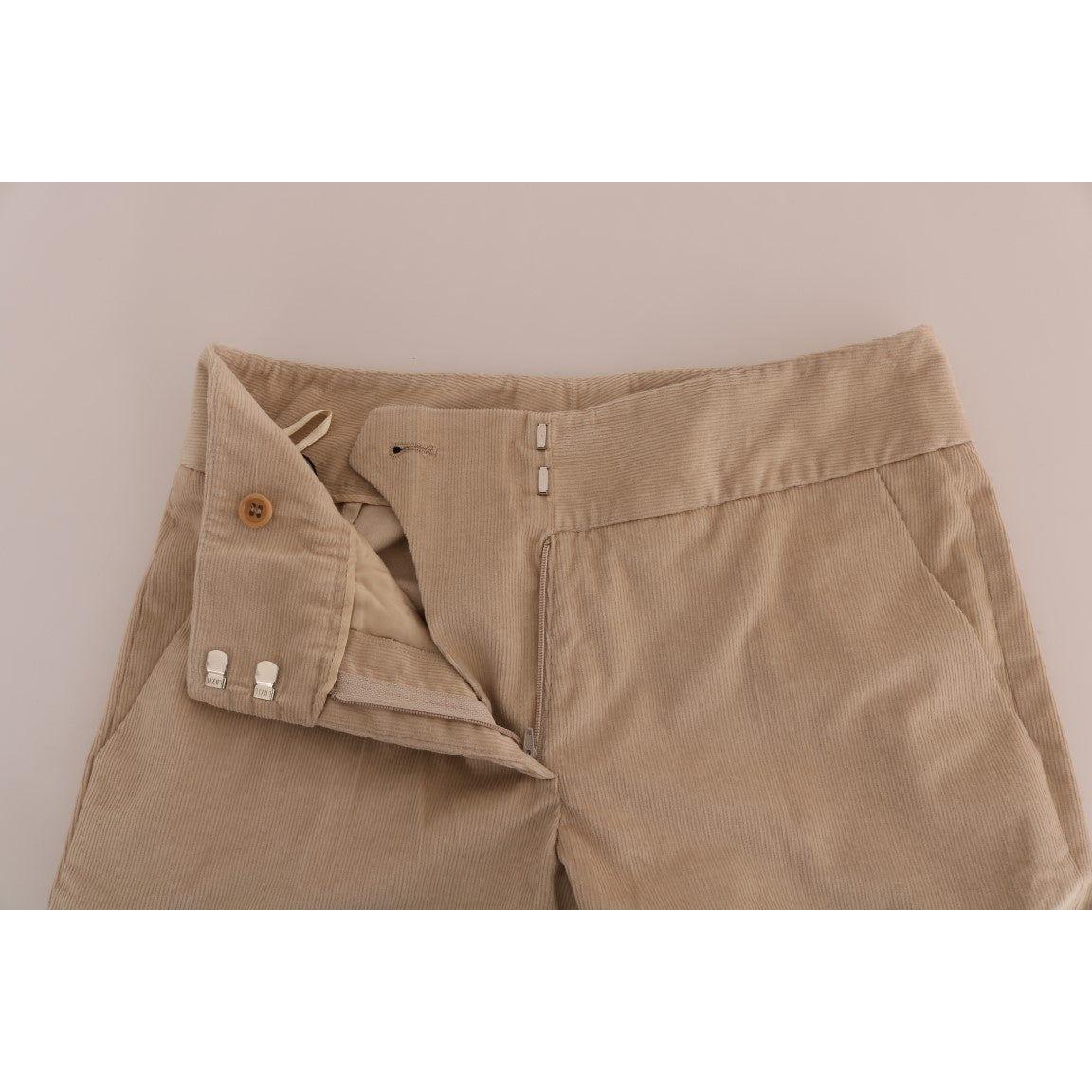 Ermanno Scervino Beige Cotton Bootcut Pants Jeans & Pants