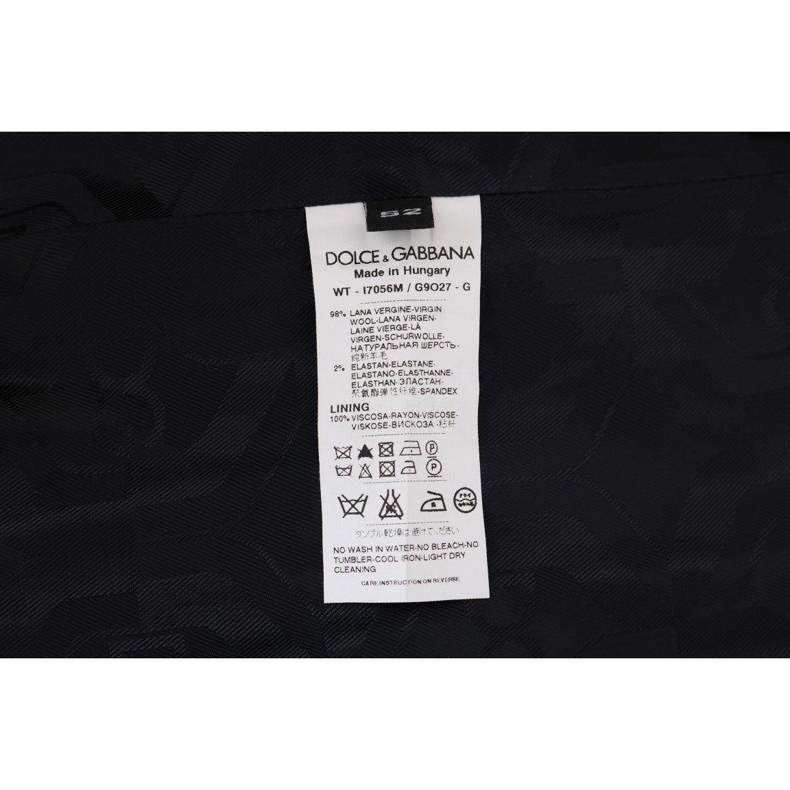 Dolce & Gabbana Gray Wool Stretch Vest SIG60320-1