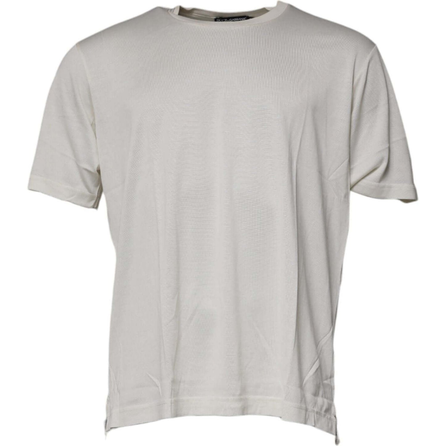 Dolce & Gabbana Off White Crew Neck Short Sleeve T-shirt