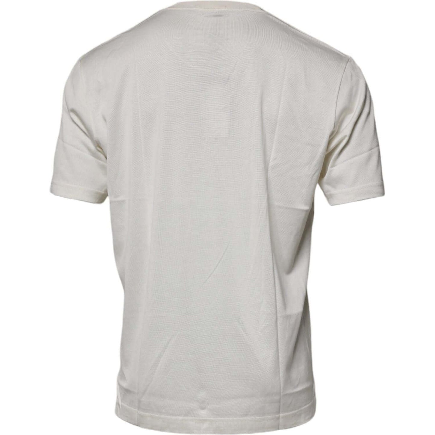 Dolce & Gabbana Off White Crew Neck Short Sleeve T-shirt
