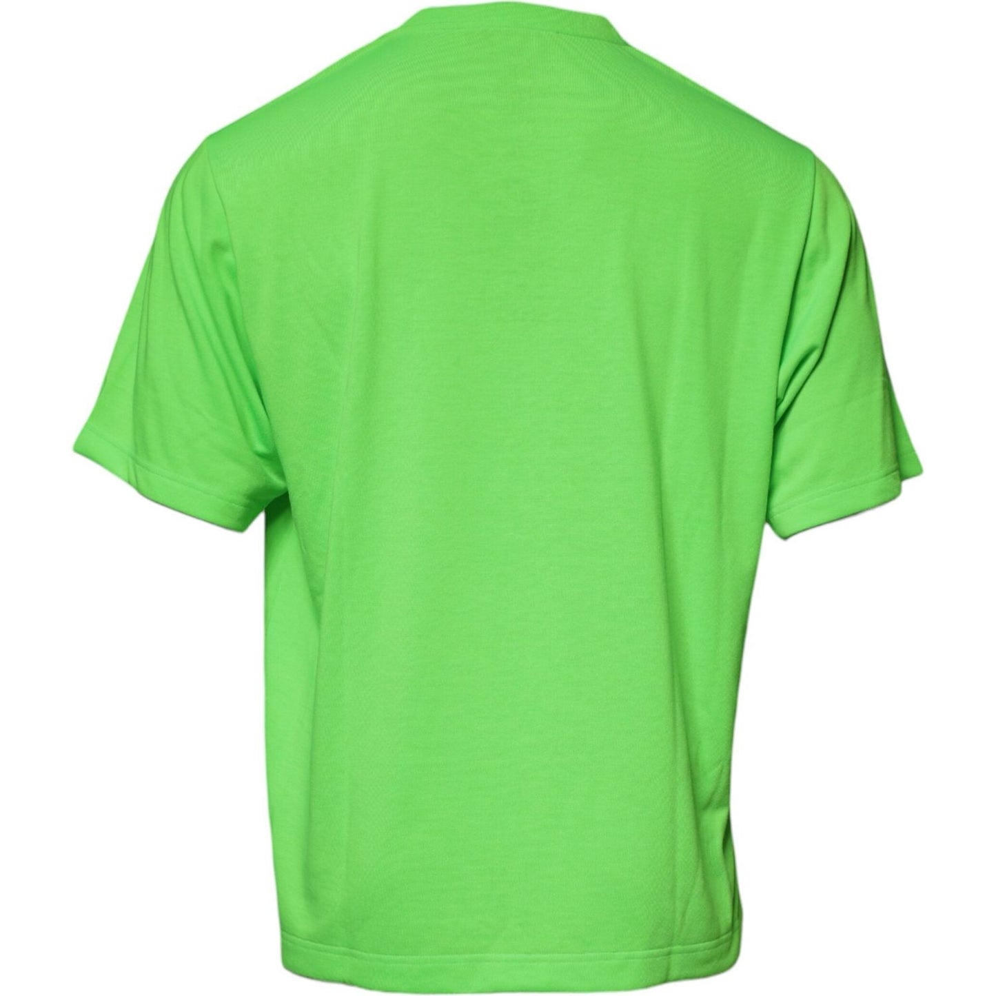 Dolce & Gabbana Green DG Logo Cotton Crew Neck T-shirt Dolce & Gabbana Dark Sea Green