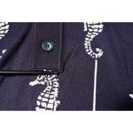 Dolce & Gabbana Dark Blue Sea Horse Collared Polo T-shirt TSH87695-48