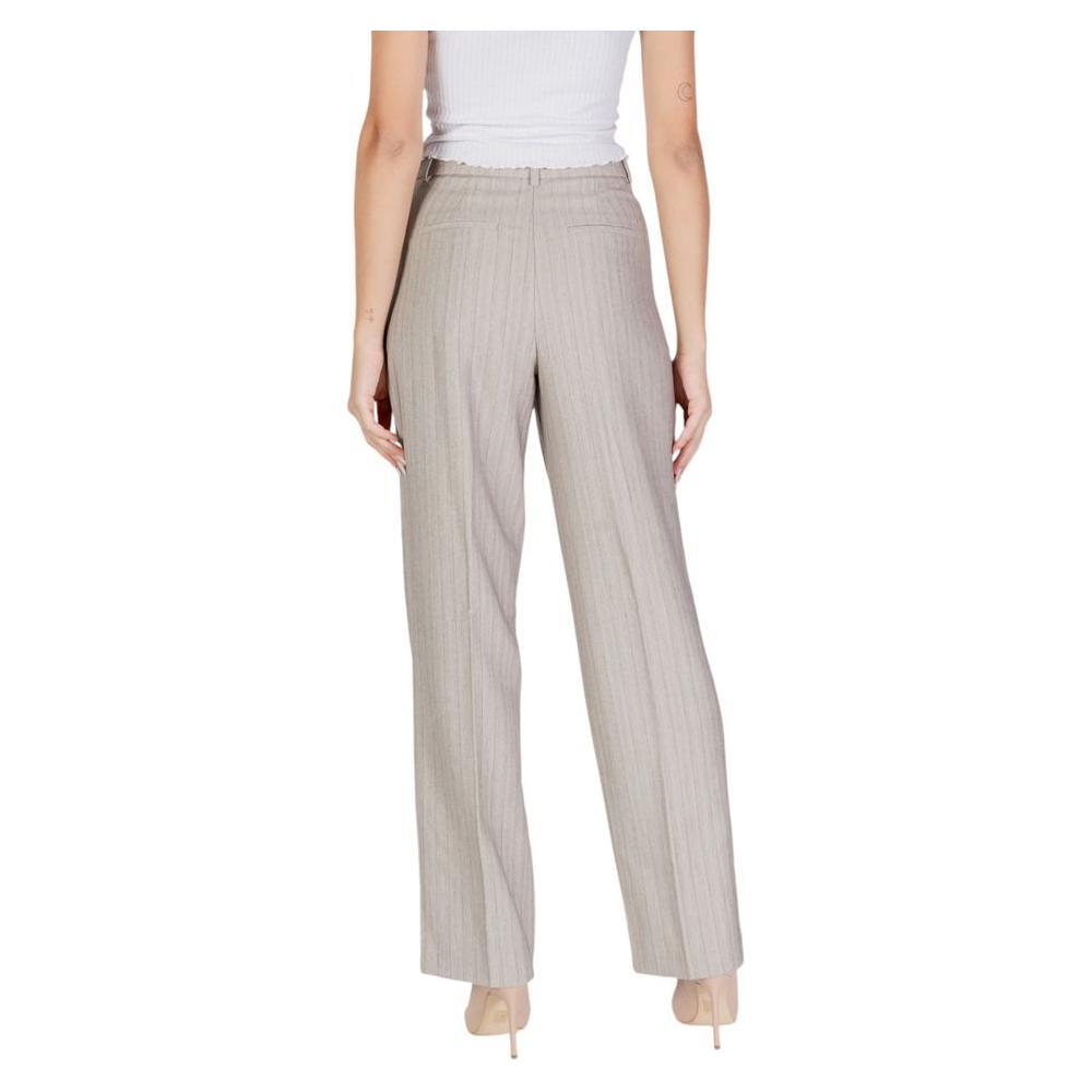 Vero Moda Gray Polyester Pant VE-15677000137-36/34 (W40)
