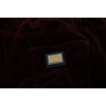 Dolce & Gabbana Bordeaux Velvet Stretch Slim Fit Pants