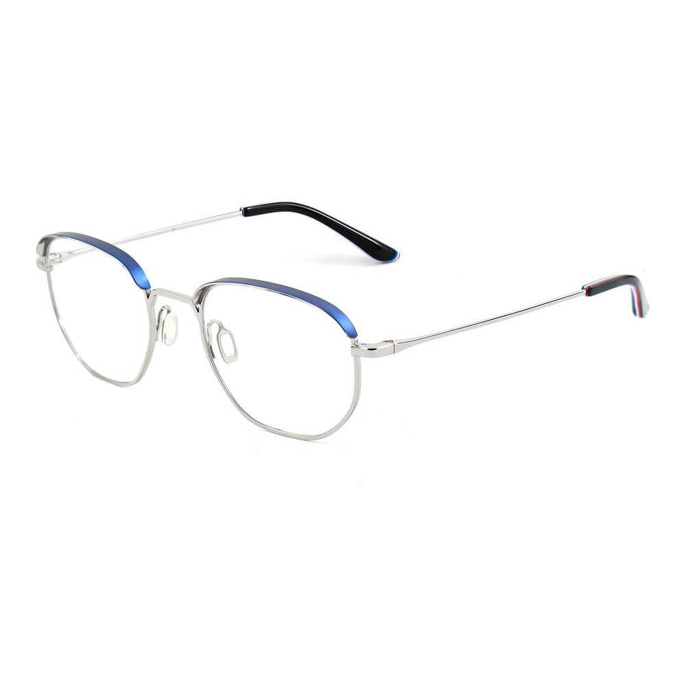 Vuarnet stainless steel sunglasses with gray frame and blue details, model VL19220003, size 51/22/145 mm.
