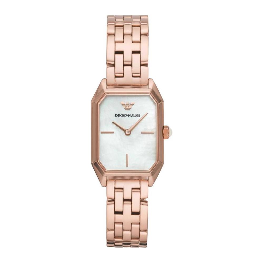 Armani Rose Gold Stainless Steel Watch Armani Light Gray