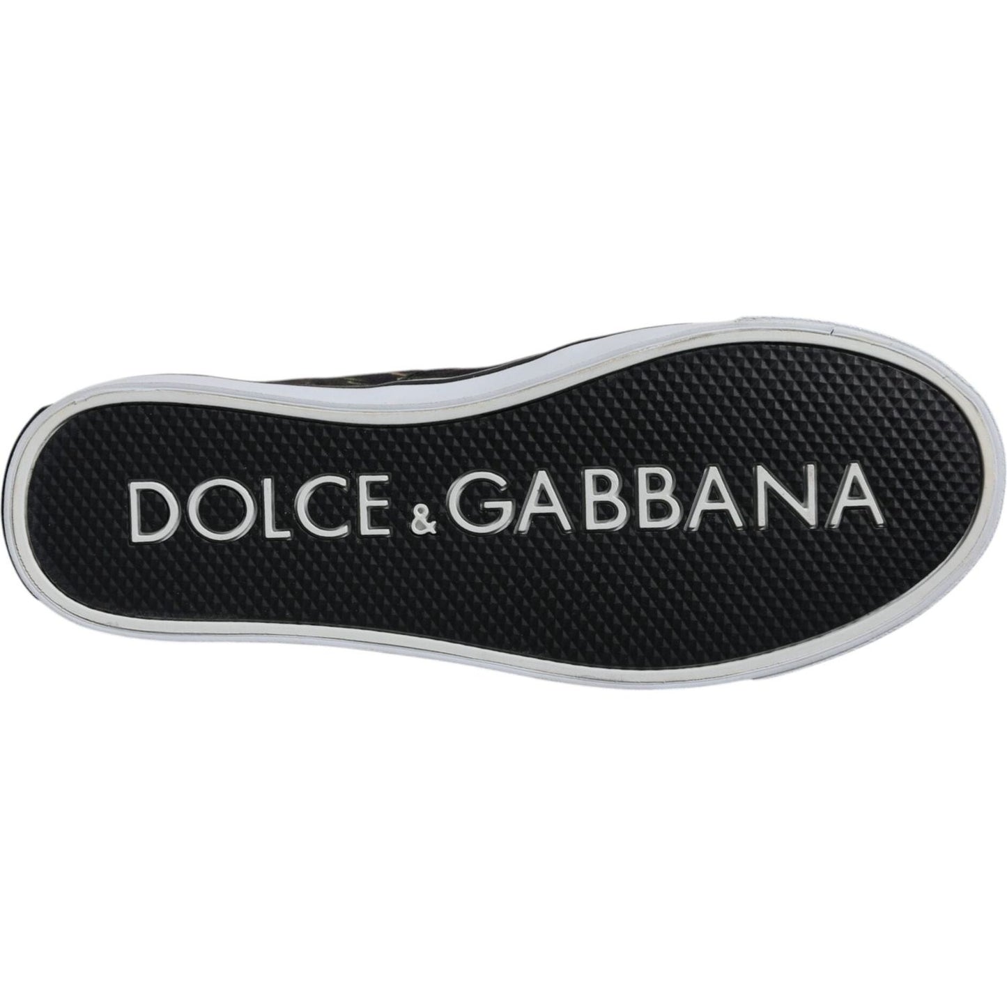 Dolce & Gabbana Black Tropical Print Low Top Sneakers Shoes MV6745-40.5