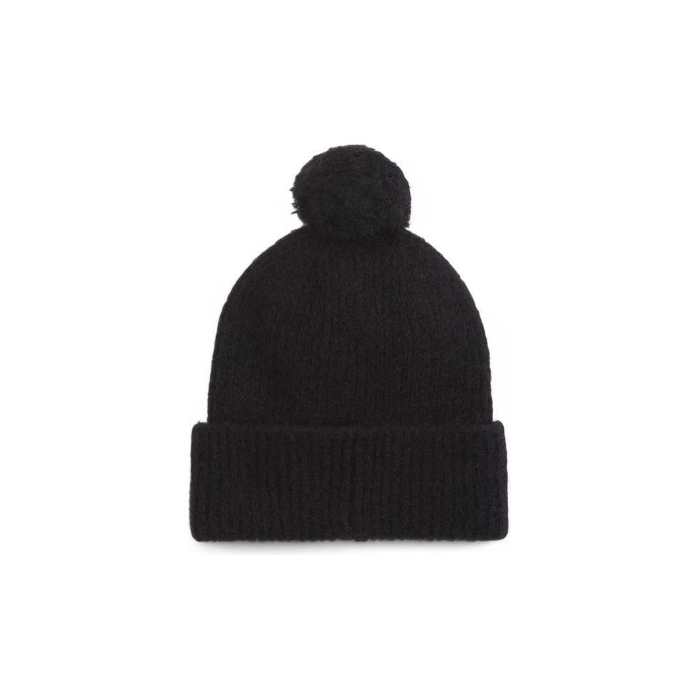 Calvin Klein Black Alpaca Leather Caps Baseball Hat