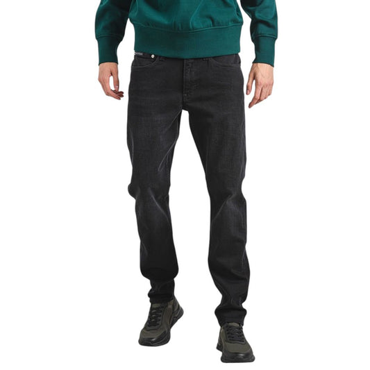 Calvin Klein Jeans Black Cotton Slim Fit Jean