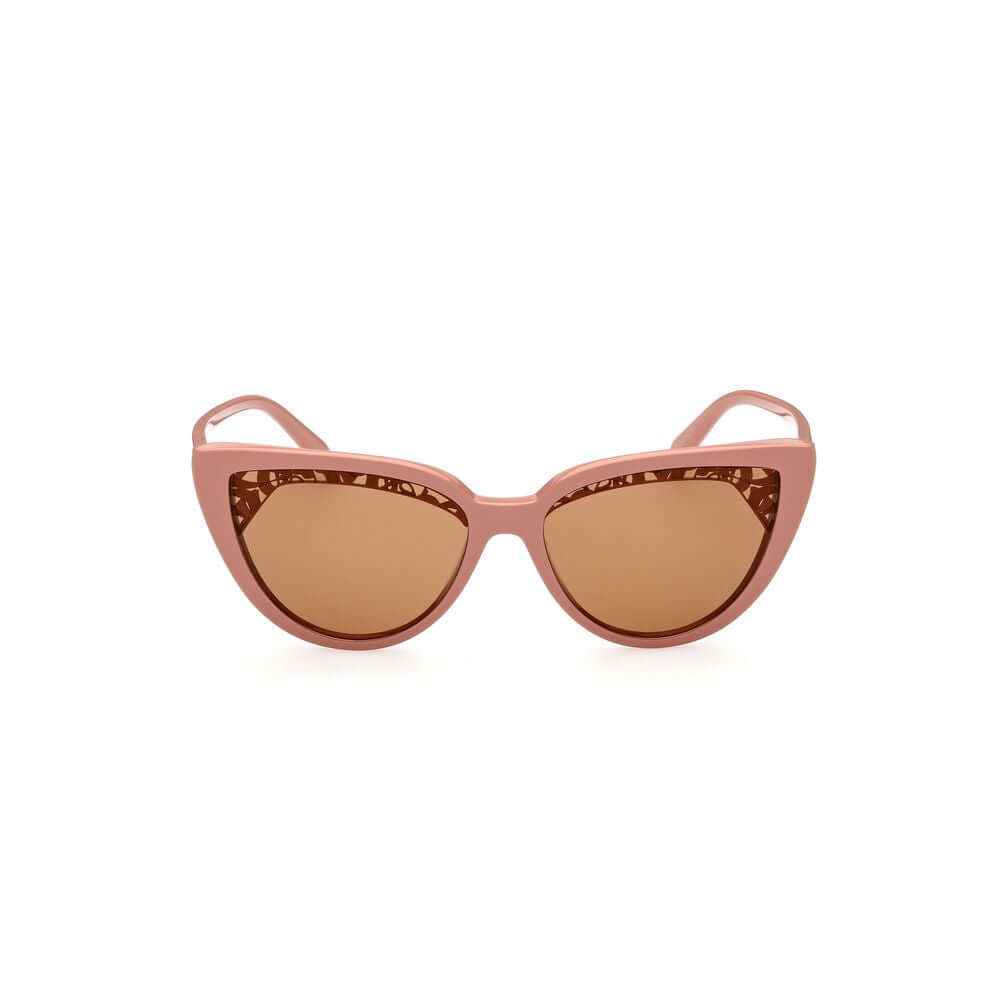 Emilio Pucci brown acetate sunglasses for women with cat-eye shape, model EP0183-5845E, size 58/17/140 mm, category 2 lens.