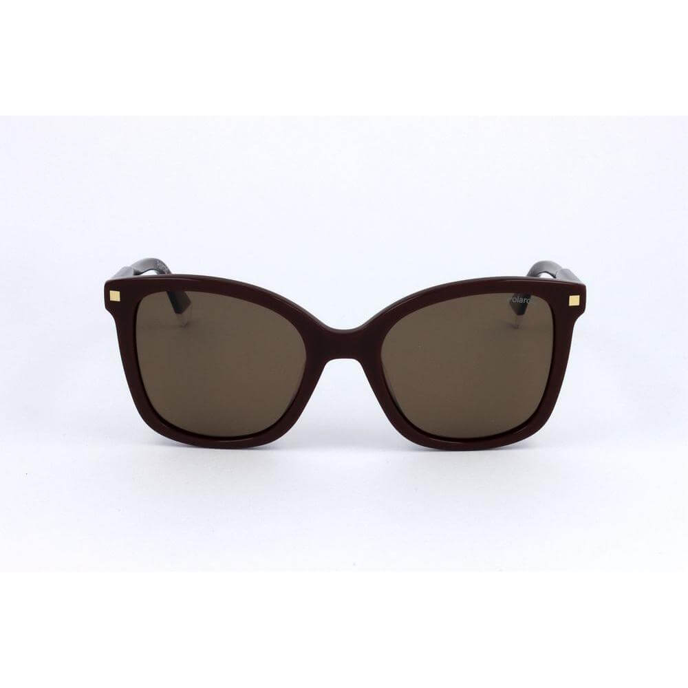 Polaroid red acetate sunglasses for women with brown category 3 lenses, model PLD4151SXLHF, size 53/20/145mm.