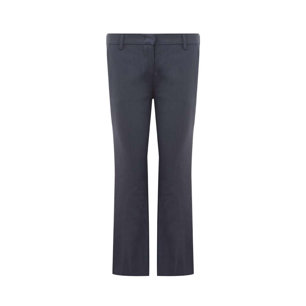 Lardini chic blue linen trousers, Italian craft, lightweight and breathable, perfect for stylish daytime wear in warm seasons.
